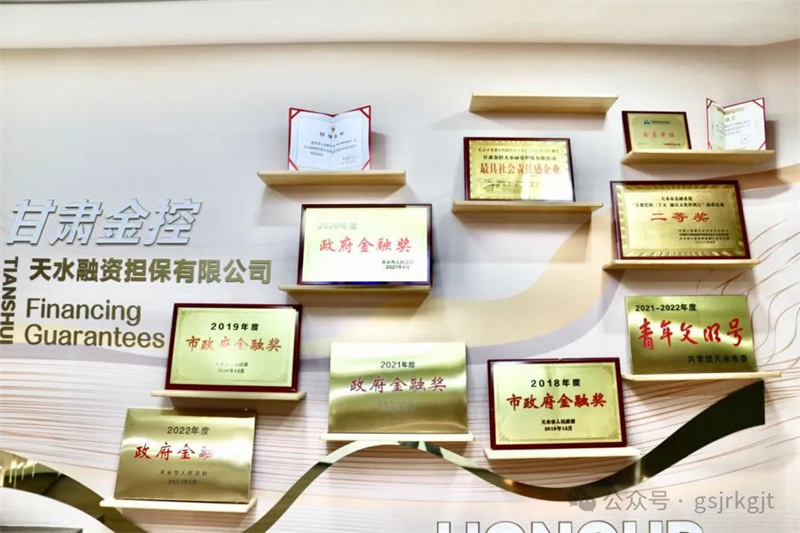 企業(yè)動態(tài) | 金控天水擔(dān)保榮獲2023年度“市政府金融獎”